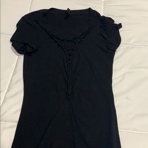 Black cut out top